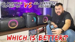 Which is Better? JBL Partybox On-The-Go VS JBL Partybox Encore