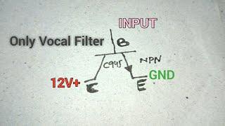 Vocal Sound || Midpass Filter Circuit Daigram || New Generation 123