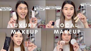 LUXURY HIGH END VS LOCAL AFFORDABLE MAKEUP | GRWM | JEN DE LEON