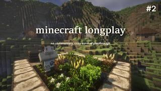 minecraft ambient longplay part 2 | cozy survival playthrough (lofi music, no commentary)