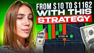  OTC MARKET STRATEGY 1 MINUTE - From $10 to $1162 | OTC Binary Options | Binary Options OTC Trading