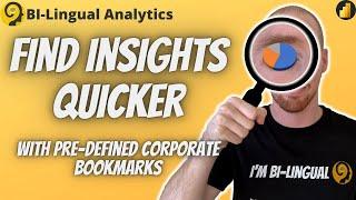 Quick Insights With Corporate Bookmarks - Power BI Tutorial