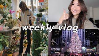 WEEKLY VLOG | nyc holiday activities, new hair, planning for the move, morning skincare routine