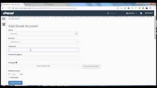 how to create email account for website using cpanel