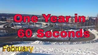 One year in 60 seconds - Sweden, Umeå City