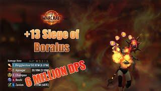 6M DPS!! | +13 Siege of Boralus | Fire Mage M+ The war Within Season 1