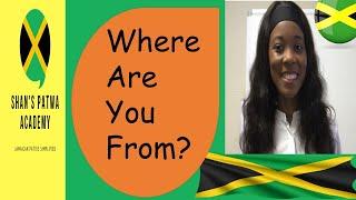 Jamaican Patois for beginners/How to speak like a Jamaican/How to ask WHERE ARE YOU FROM in Jamaican