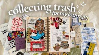 everything I collected for my junk journal this week  24 ideas of things you can include!!