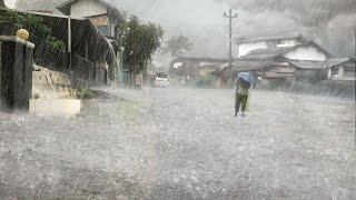 Walk in the rain of Great Thunder in the village Red soil - Very refreshing and soothing