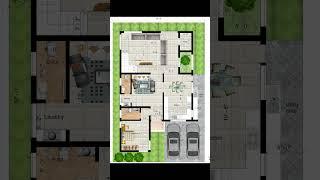 40' x 60' South facing floor plan  #floorplan