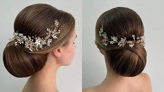 Easy Elegant SLEEK Bun Tutorial for Wedding Day