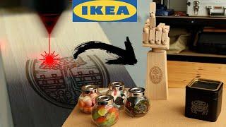 IKEA LASER HACKS | Holz & Glas & Metall gravieren