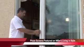 Plisse Retractable Screens for Sliding Glass Doors