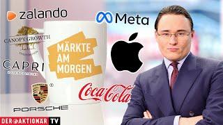 Märkte am Morgen: Apple, Meta, Porsche AG, Coca-Cola, Zalando, Canopy Growth, Capri Holdings