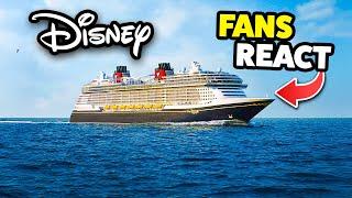 Disney Fans REACT to NEW Mega Cruise Ship the Disney Treasure..