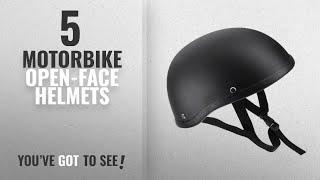 Top 10 Motorbike Open-Face Helmets [2018]: KKmoon Motorcycle Half Open Face Helmet Matt Black