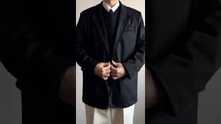스웨이드 블레이저 자켓을 활용한 단정한 코디..️#남자쇼핑몰 #남자코디 #남자패션 #ootd #데일리룩 #코디 #자켓 #자켓코디 #자켓추천 #스웨이드 #남친룩 #깔끔한