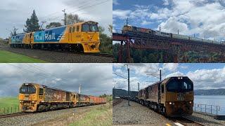 KiwiRail Freight and Passenger trains around the North Island - Spring 2024 (HD)