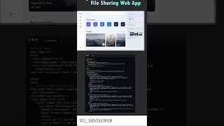 File sharing web app using html css javascript