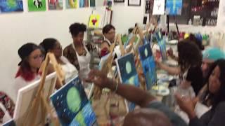 BYOB Painting Class at Trazos Art Academy