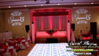 Shanaia's Quinceanera Set Up DJ David Illuzion at OIA Banquet Hall