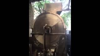 Peanut roaster for peanut butter plant