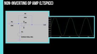 Non-Inverting Op Amp (LTspice)