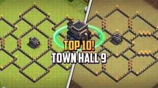 TOP 10! Best Town Hall 9 (TH9) Farming/Hybrid Base Layout + Copy Link 2024 | Clash of Clans