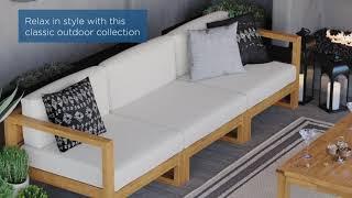 Upland Outdoor Patio Teak Wood Collection