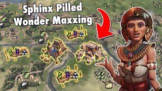 Civ VI | Wonder Maxxing as Sphinx Pilled Cleopatra