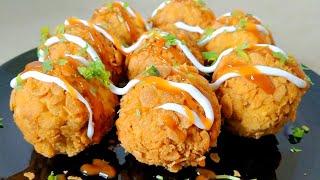 Crispy Chicken Balls Recipe | Easy Tea Time Snack Recipe