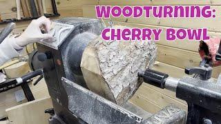 Beautiful Cherry Bowl Made On A Wood Lathe