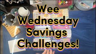 ⁠ Wee Wednesday Mini Savings Challenge/2 complete/ sinking funds/ savings/ Happy Mail @ladydisaves