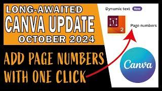 How to Add Page Numbers in Canva Slide Presantation Automatically [ CANVA Tutorial UPDATE 2024 ]