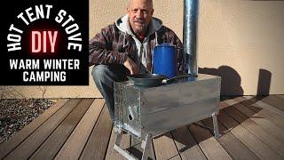 Make a Simple Cheap Hot Tent Wood Stove - DIY