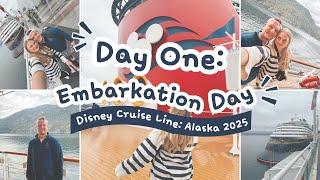 Disney Cruise to Alaska 2025 -- Embarkation Day on the Disney Wonder I Ep. 2
