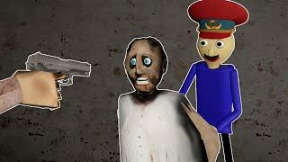 Granny was arrested vs Grandpa vs Baldi Funny Animation Granny