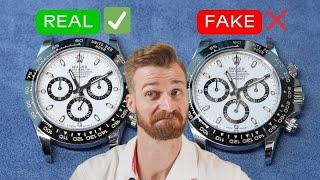 Would This $1000 FAKE Daytona Fool You? | Rolex Real vs. Fake Comparison