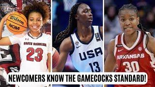 South Carolina Newcomers: Joyce Edwards, Maddie McDaniel, and Maryam Dauda knows the standard!