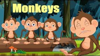 Five Little Monkeys Jumping On The Bed + More Nursery Rhymes English Kids Song | Super Del Tv Kids