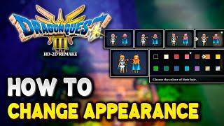 Dragon Quest 3 HD-2D Remake How to CHANGE APPEARANCE