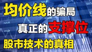 【支撑位与压力位】真正的支撑位与压力位，均价线的骗局，什么是股市技术的真相，散户看完恍然大悟！#支撑位与压力位 #均价线 #股市技术