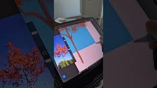 Drawing a Autumn Tree in Procreate
