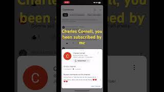 Charles Cornell you been subscribed by Harold Zheng