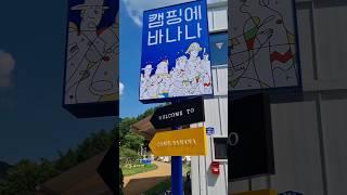 개쩌는 캠핑장! 캠핑에 바나나 갔다왔어요~!/캠핑장/물놀이캠핑장/애견동반/충주/오토캠핑/트레일러글램핑/캠핑먹방