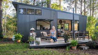 45K Inspiring Tiny Home! | Solo Female has perfect Tiny House in Australian forest