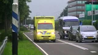 A1 Ambulance 10-113 Met Spoed Naar WFG In Hoorn Na Melding In MiddenMeer