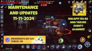 MIR4 MAINTENANCE AND UPDATES 11-11-2024 Malapit na ba takure event?