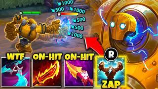 Blitzcrank but I proc infinite lightning zaps and you die in seconds... (THIS IS HILARIOUS)