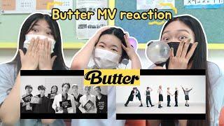 방탄소년단 Butter 뮤직비디오 리액션아미 친구들과 학교에서 같이 리액션K-ARMY• Butter MV reaction / 찐반장